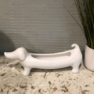 Pier 1 Dolomite Dachshund tray